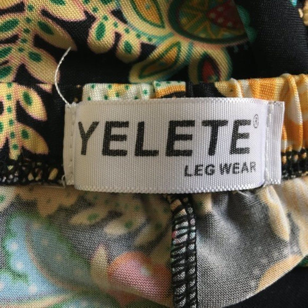 Yelete Leggings Paisley Festival Wear Hippie OS One Size - Picture 3 of 11